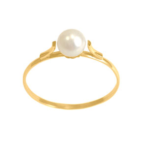 Anel Pérola Ouro 18k