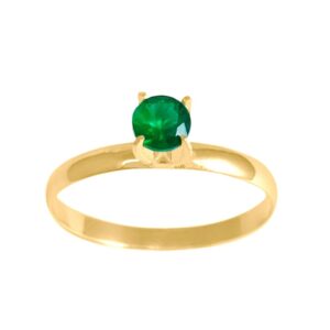 Anel Soltário Crisoprásio Natural