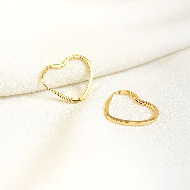 Brinco Argola Coração Ouro 18k - Imagem 3