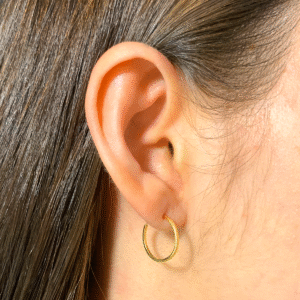 Brinco Argola Clássica Ouro 18k