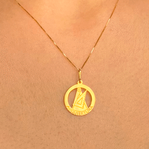 Pingente Arquitetura Ouro 18k