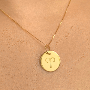 Pingente Signo Áries Ouro 18k
