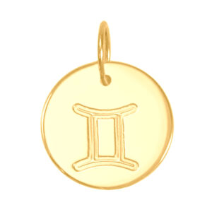 Pingente Signo Gêmeos Ouro 18k