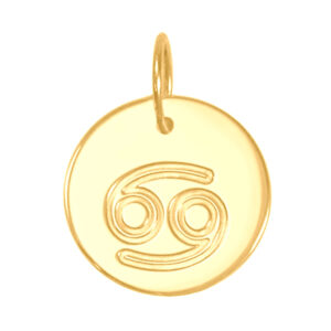 Pingente Signo Câncer Ouro 18k