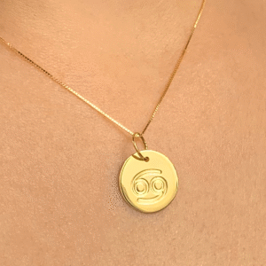 Pingente Signo Câncer Ouro 18k