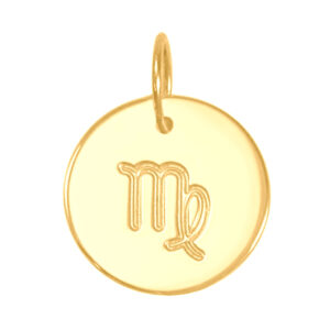 Pingente Signo Virgem Ouro 18k