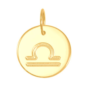 Pingente Signo Libra Ouro 18k