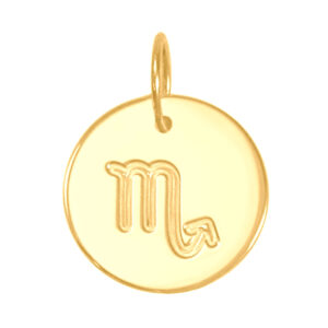 Pingente Signo Escorpião Ouro 18k