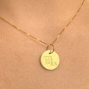 Pingente Signo Escorpião Ouro 18k