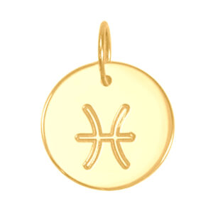 Pingente Signo Peixes Ouro 18k