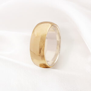 Aliança Prata Revestida em Ouro – 7,5mm