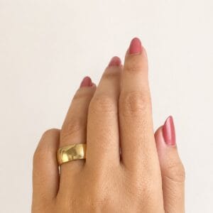 Aliança Prata Revestida em Ouro – 7,5mm