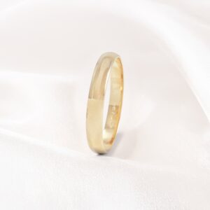 Aliança Ouro 18k Tradicional - Abaulada 3mm