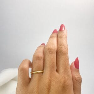 Aliança em Ouro 18k Abaulada 2mm