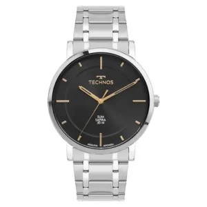Relógio Technos Masculino Slim Prata