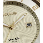 Relógio Seculus Semi Slim Dourado 2