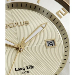 Relógio Seculus Semi Slim Dourado