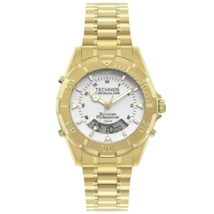 Relógio Technos Masculino  Skydiver Dourado