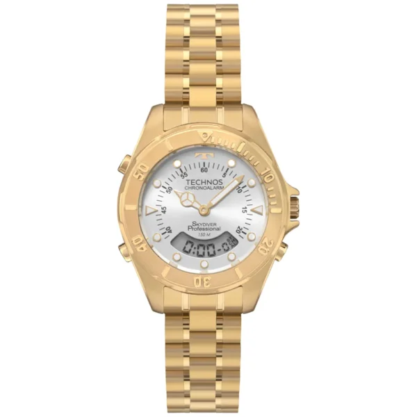 Relógio Technos Feminino Sydiver Dourado
