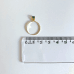 Anel Solitário em Ouro 18k com Crisoprásio Natural 4mm 5