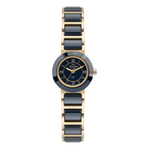 Relógio Technos Feminino Cerâmica Azul e Dourado
