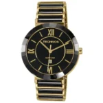 Relógio Technos  Cerâmica Preto e Dourado -34mm 1