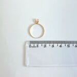 Anel Solitário em Ouro 18k com Topazio Branco Natural 4mm 5