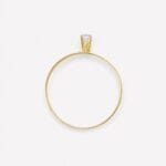 Anel Solitário em Ouro 18k com Topázio Branco Natural 3 mm 5