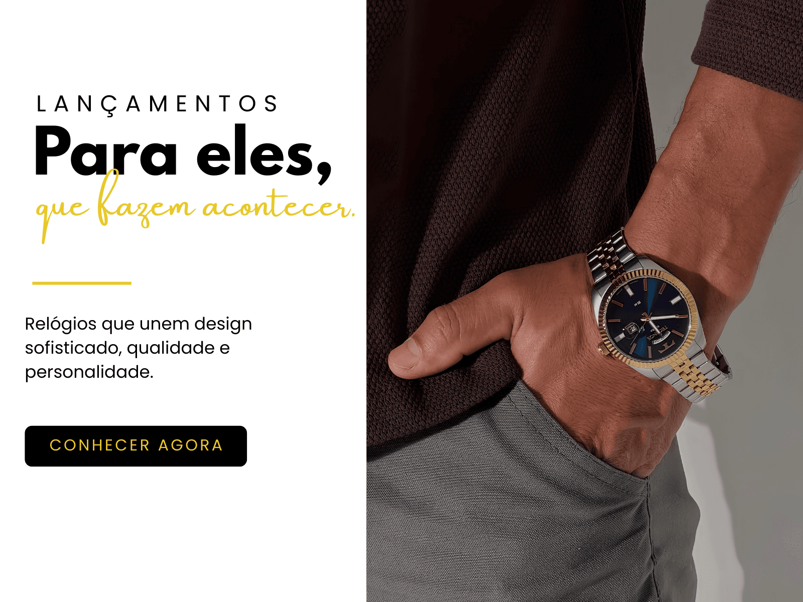 Lançamentos: relógios masculinos para eles